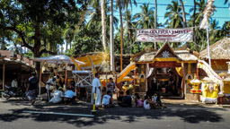 Vorbereitungen  für eine Hinduistische Verbrennungszeremonir